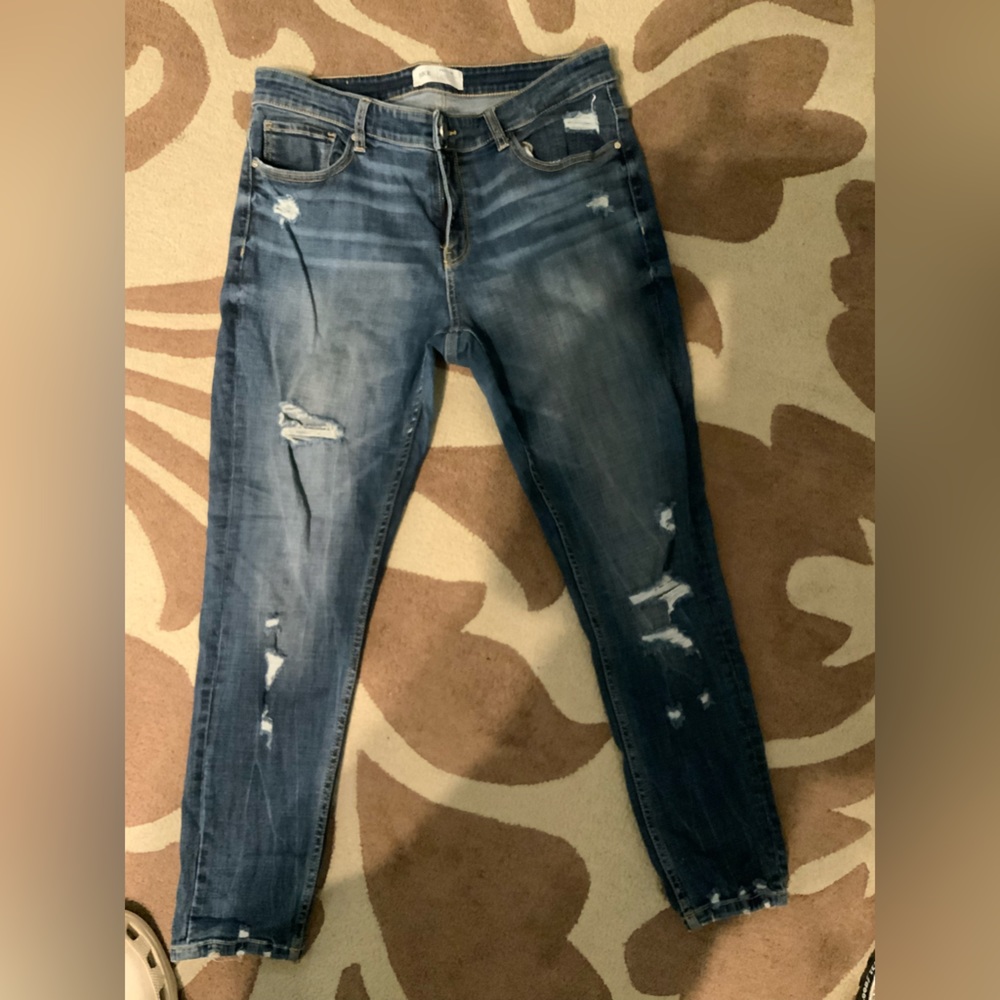 Dark Washed BKE jeans.